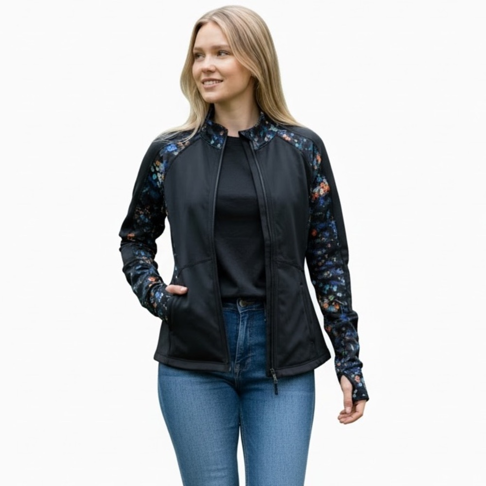 Zella Multicolored Reversible Patterned Jacket - image 1